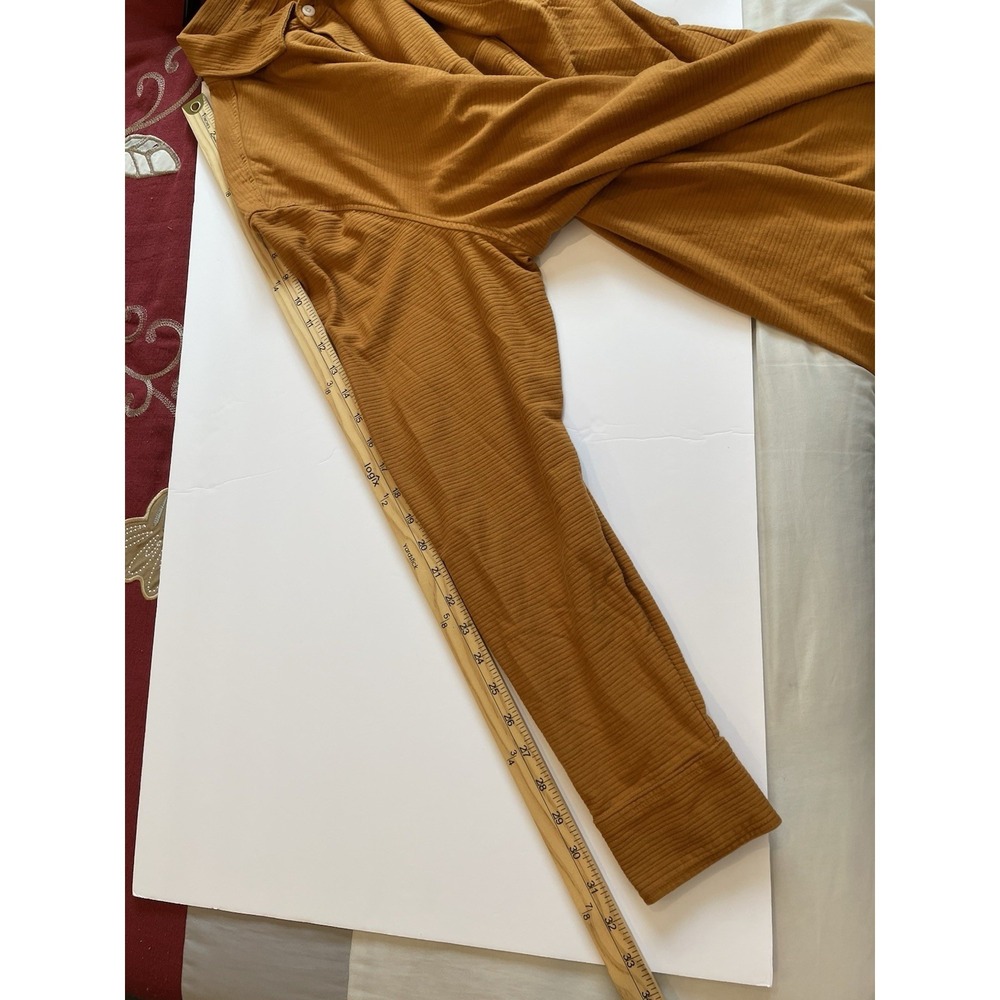 UNTUCKit Branham Shirt Mens XXL Burnt Orange Stretch Cotton Ribbed Textured - Picture 8 of 8